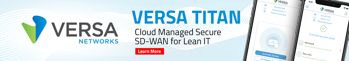 Versa Networks Titan - Cloud Managed Secure SD-WAN for Lean IT